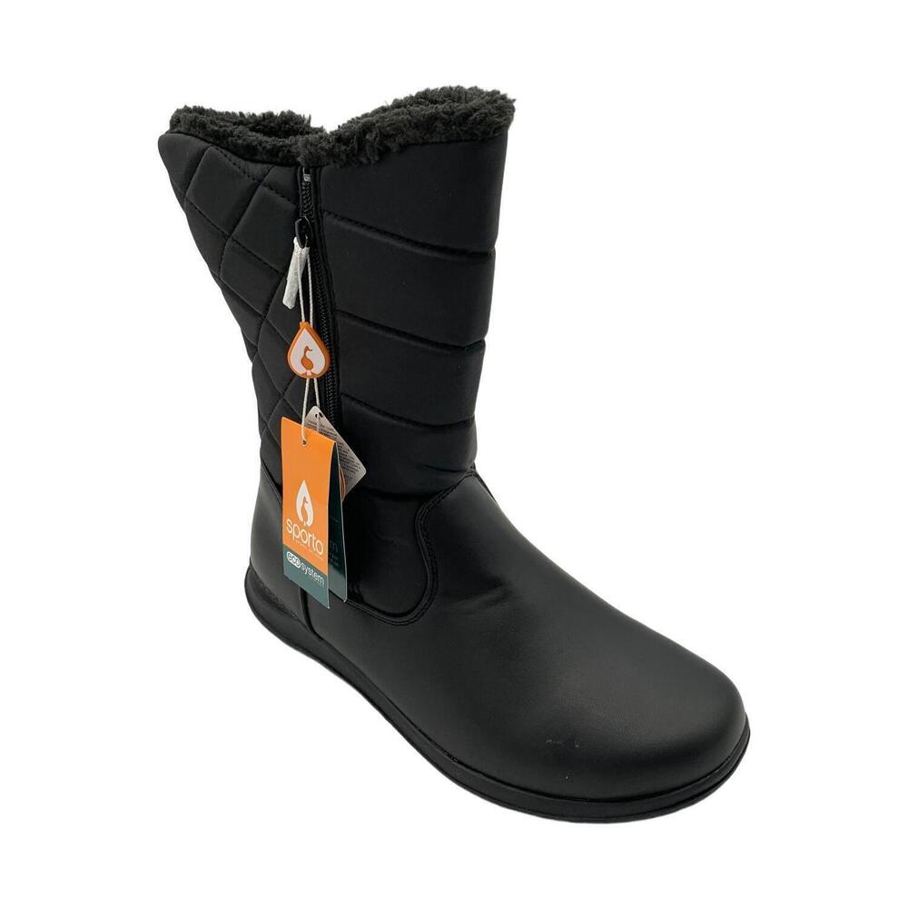 Sporto Women's Eden Waterproof Winter Boot Black - Wide